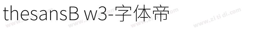 thesansB w3字体转换